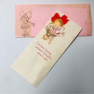1970s VTG Valentines Day Card ‘Second Thoughts’ American Greetings Corp / Laurel